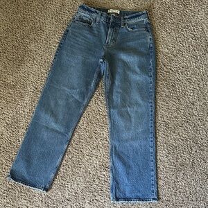 Abercrombie & Fitch Blue Denim Jeans (baggy, low rise)